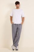 Textured Spacer Relaxed Straight Pant
